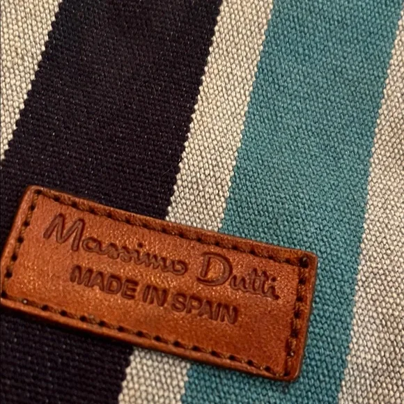 Massimo Dutti  Striped denim shoulder Bag - Picture 4 of 8